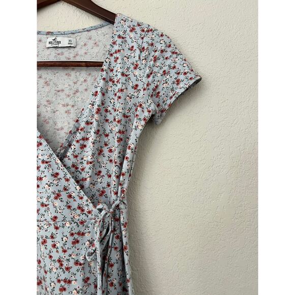 Hollister Floral Dress- wrap dress extra small size - Picture 5 of 6